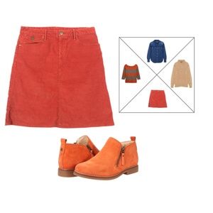 NWOT   GAP 1969 A-line Corduroy Skirt size 29/2